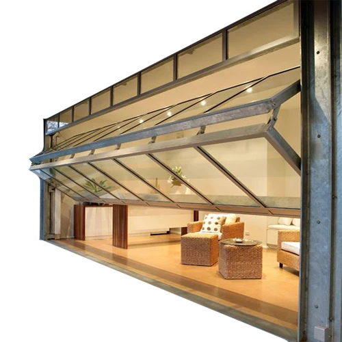 Deda Commercial Grade Glass Bi Folding Garage Doors Of Aluminum In China glass sectional garage door