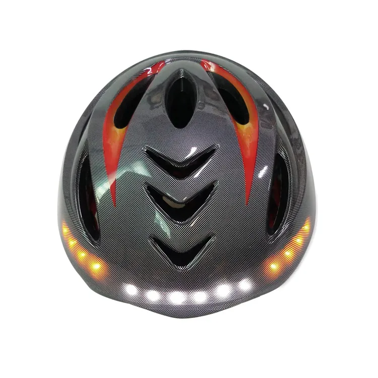 Умный электрический скутер для взрослых и женщин, перезаряжаемый шлем со светодиодами и поворотниками, для горных и дорожных велосипедов