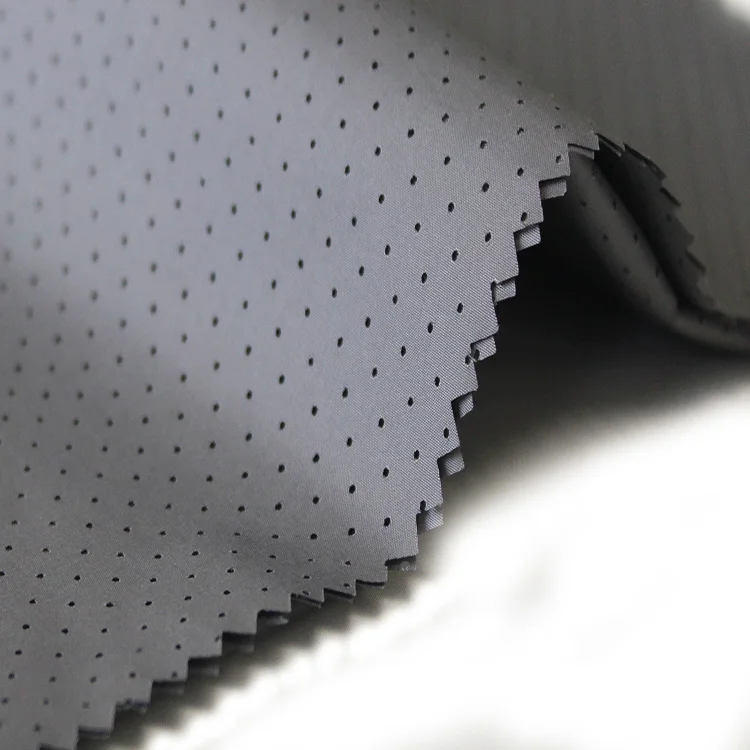 Tear Resistant 320T 300T Polyester Pongee Perforated Punch Hole Fabric for Shorts Jackets