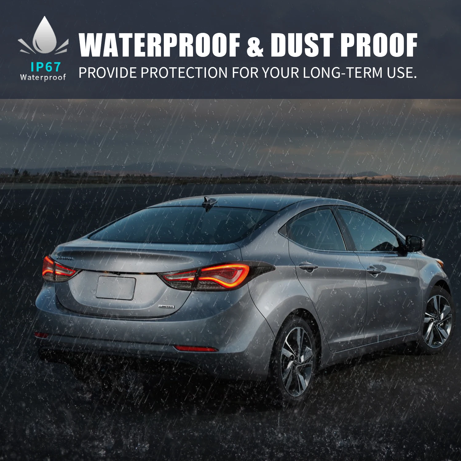 Archaic manufacturer for elantra 5th generation LED sequential turn signal backlight tail lamp 2011-2016 for Hyundai Elantra