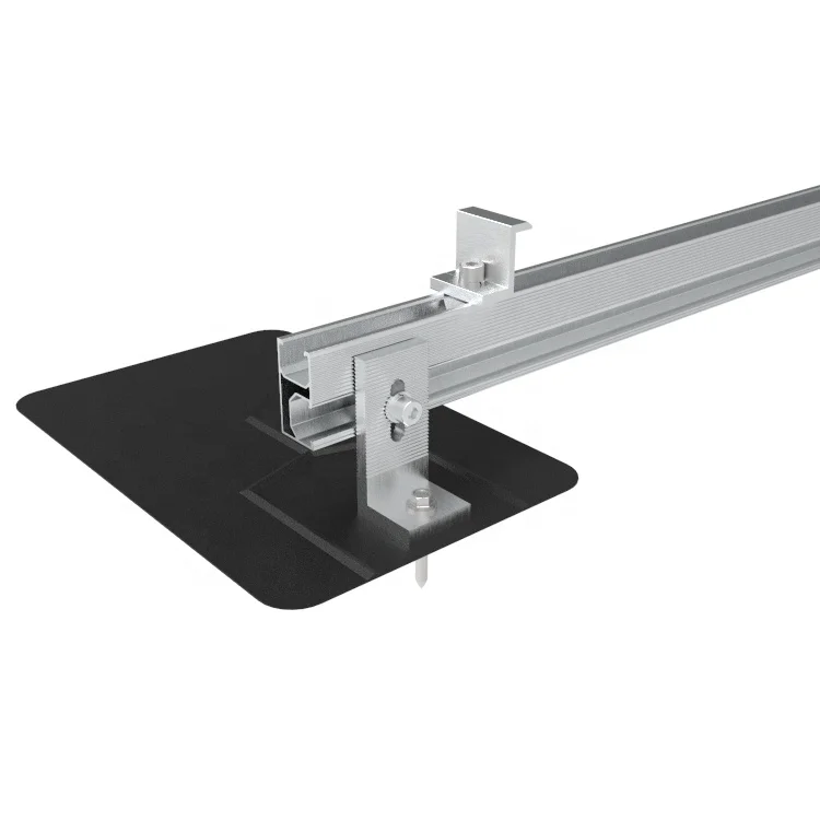 Easy Installation Aluminum L feet hook flashing asphalt shingle solar mount metal roof L foot for solar PV mounting bracket