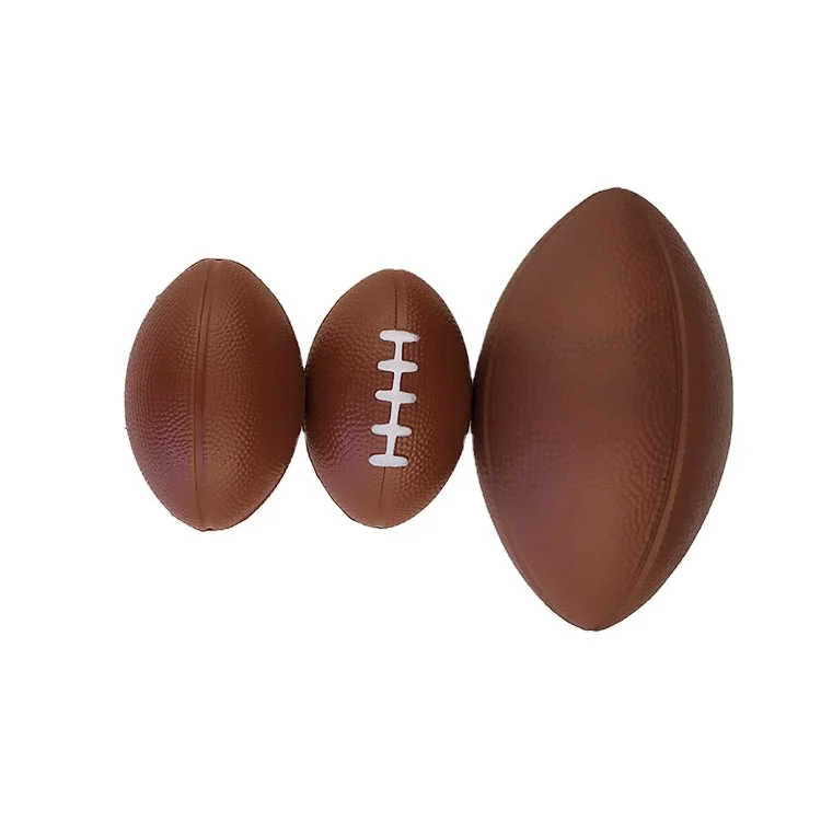 2022 new design PU squishy ball super soft pu foam stress release toys scented slow rising rugby American football