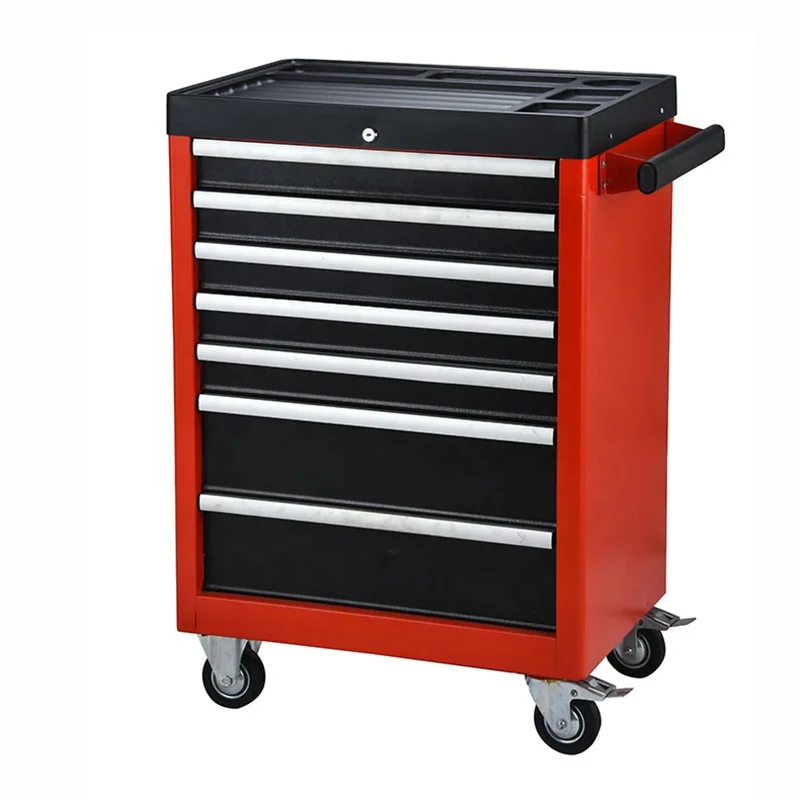 7 Drawers Classic Workshop Metal Roller Tool Cabinet for Storage Use