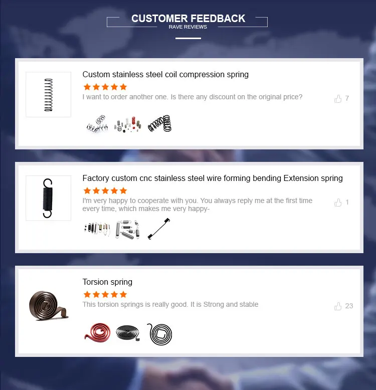 High Quality Long Duration Time Stainless Steel Extension Springs