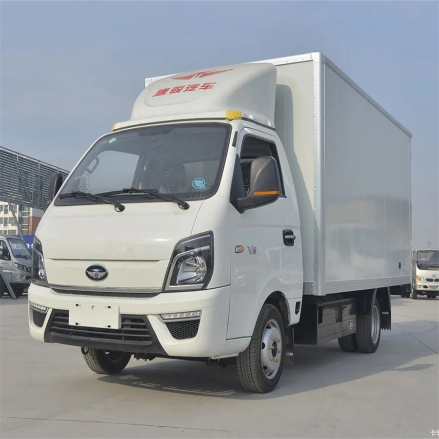 CNG and asoline dual fuel T-KING 2 ton refrigerated van 3.95M freezer vehicles refrigerator car chill car Cold box  truck