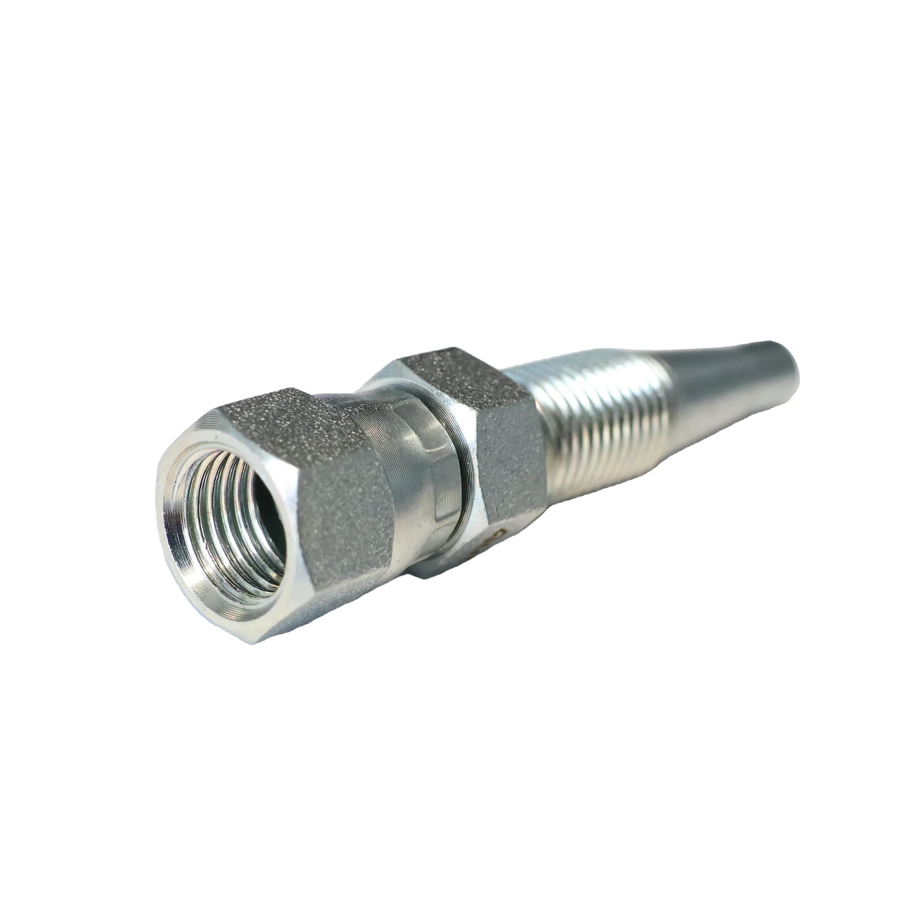 Adaptor Adapter Thread nut pipe Reusable Hydraulic Hose Fitting high pressure Male Female JIC Swivel Straight Ferrule SAE R1/R2