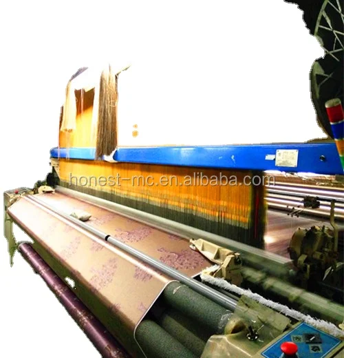 Qingdao air jet jacquard loom weaves good quality fabric machine