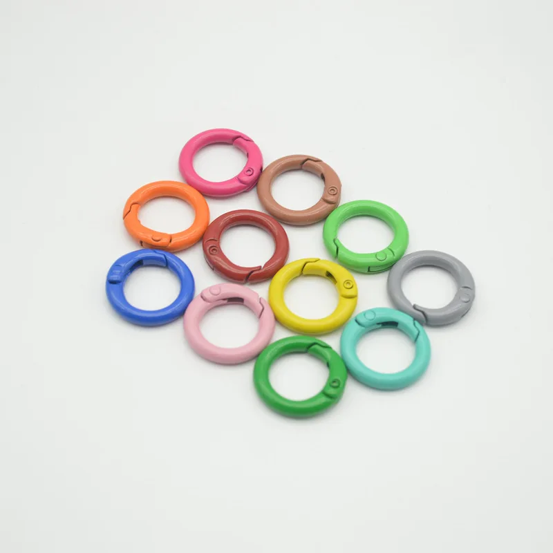 Luggage Paint Zinc Alloy Spring Coil Mobile Phone Bag Package Pendant Ornament Accessories Color Circlips Spring Coil Keychain