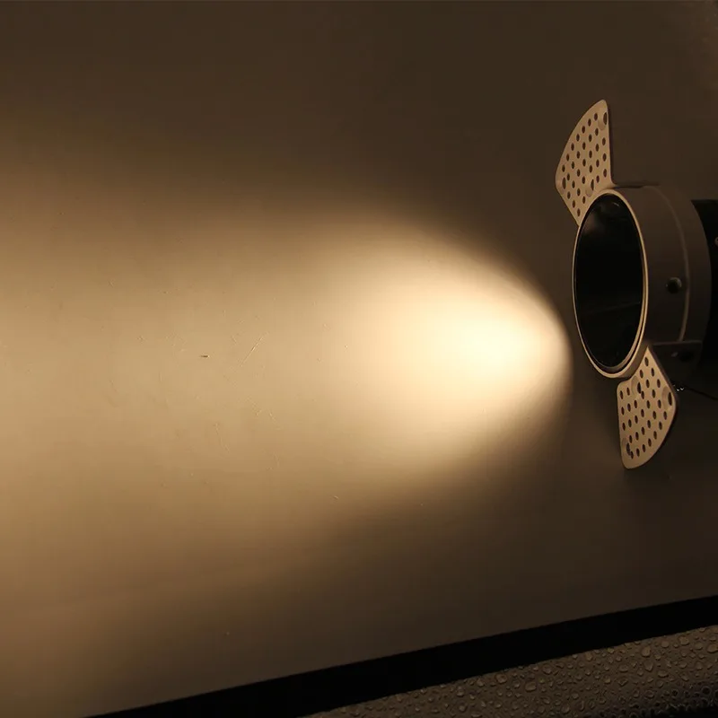 White Black Anti-Glare spot lights ceiling LED Down light Square 12W 15W Trimless Recessed Down Light For Hotel Downlights