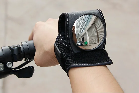 
Bike Motorcycle Adjustable bracelet Wrist with Mirror Cycling Rear Mirror 
