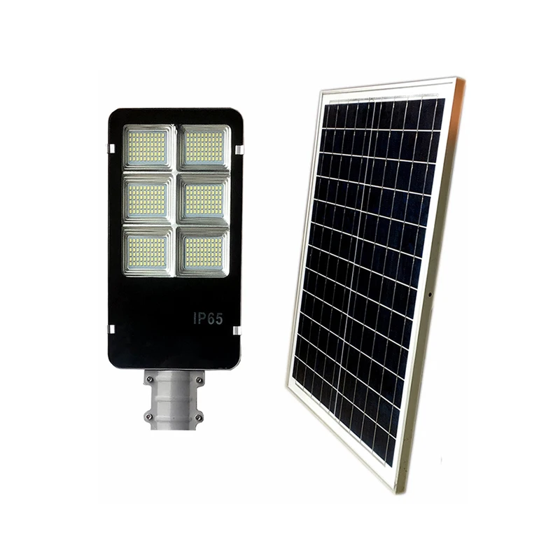 remote control solar street light high lumens 100w 200w 300w smart control solar street light