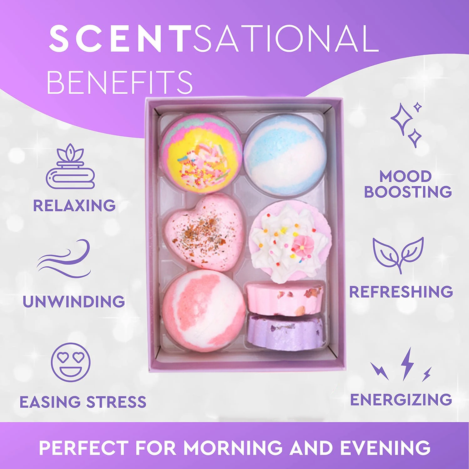 Bath Bombs Gift Set Wonderful Fizz Effect Bath Gift For Valentine Day Christmas Organic Bubble Bath Bomb