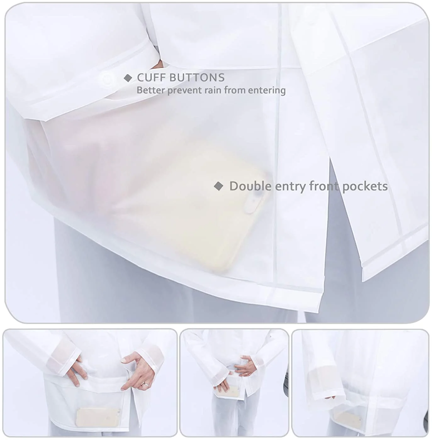 New arrival factory wholesale basic industry waterproof EVA qualified working rainsuit traje de lluvia
