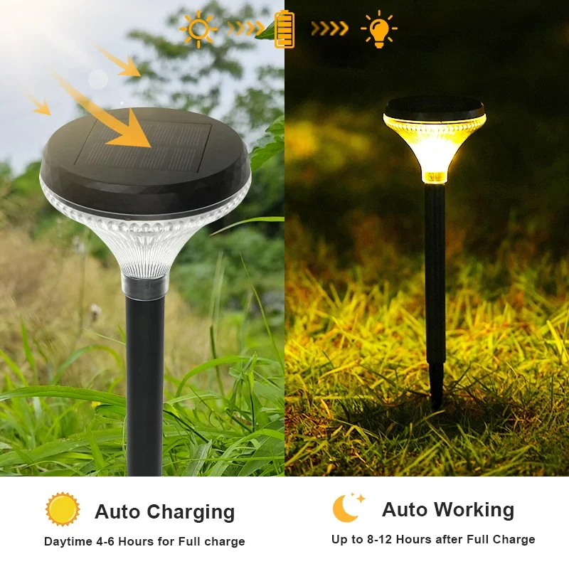 7Color RGB Waterproof Solar Deck Led Lights Outdoor Garden Decorative Solar Battery Street Lantern Outside Christmas Light