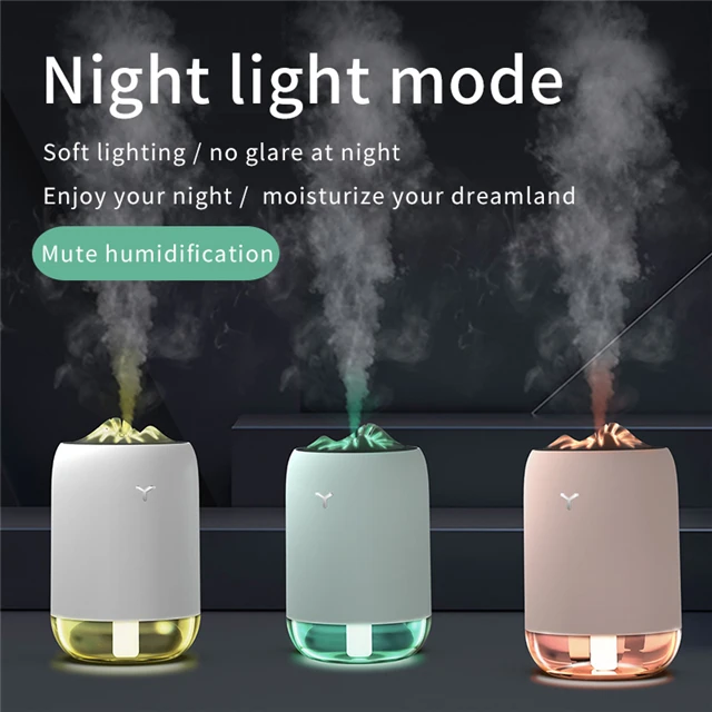 Hot Sale 260ml Car Small Air Humidifier Aroma Diffuser Portable Rainbow Steam Smart Mist Humidifier air purifier with humidifier