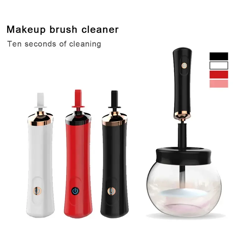 Private Label Quick Dry Automatic Usb Pink Make Up Brushes Washer Electric Cosmetic Washing Makeup Brush Cleaner Machine
