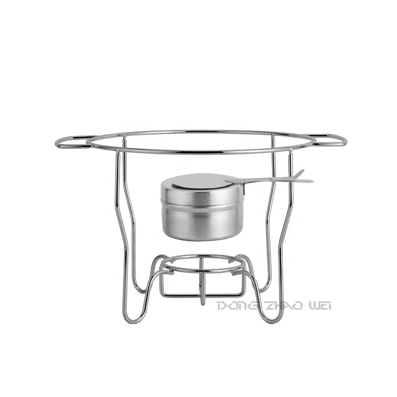 High Quality Restaurant Food Warmer 4pcs set Stainless Steel Round Chafing Dish With Glass Cover 4.5L Buffet Food Warmer