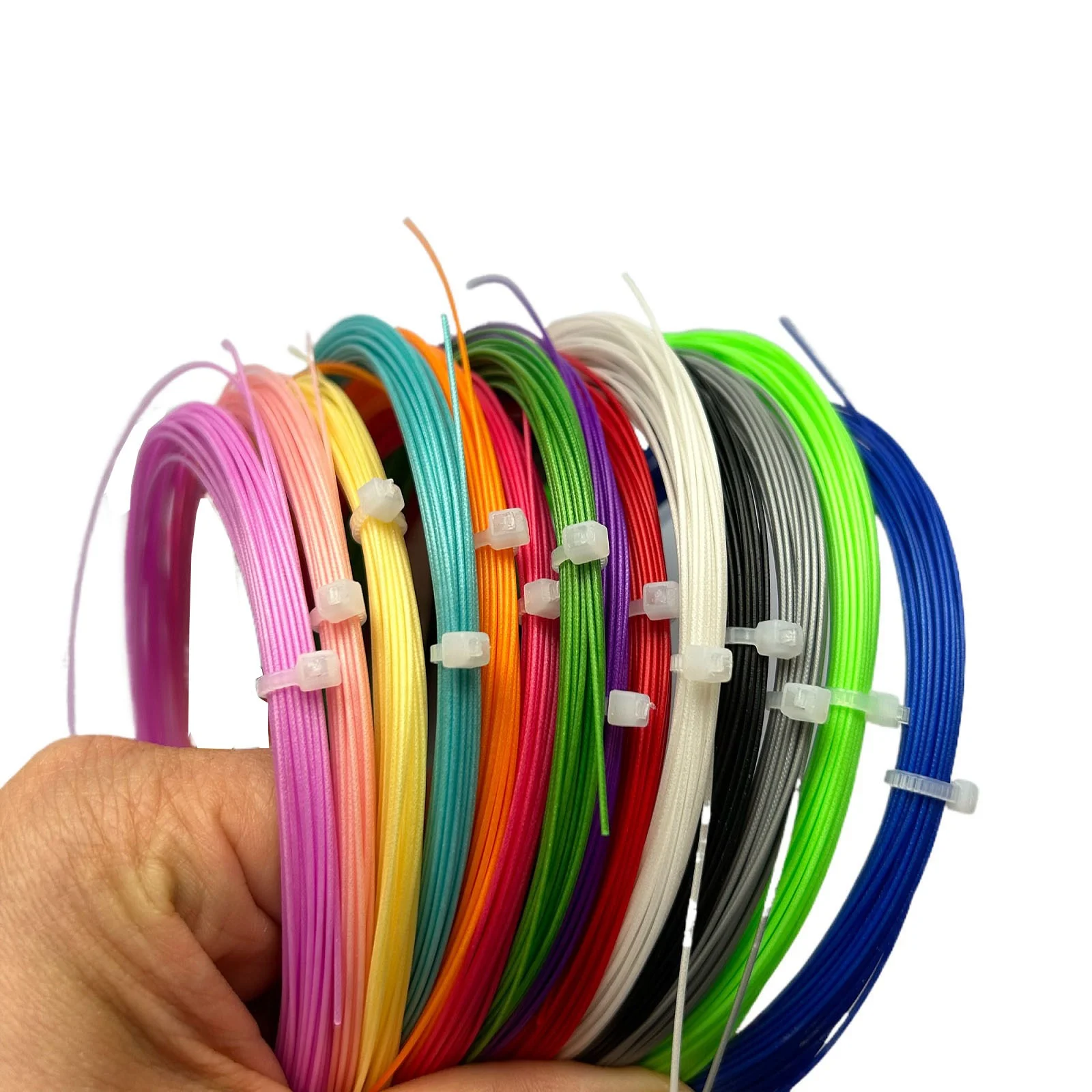 Badminton racket training  string,Nylon material 0.7mm training string,replacement muti-color racket high-elastic string.