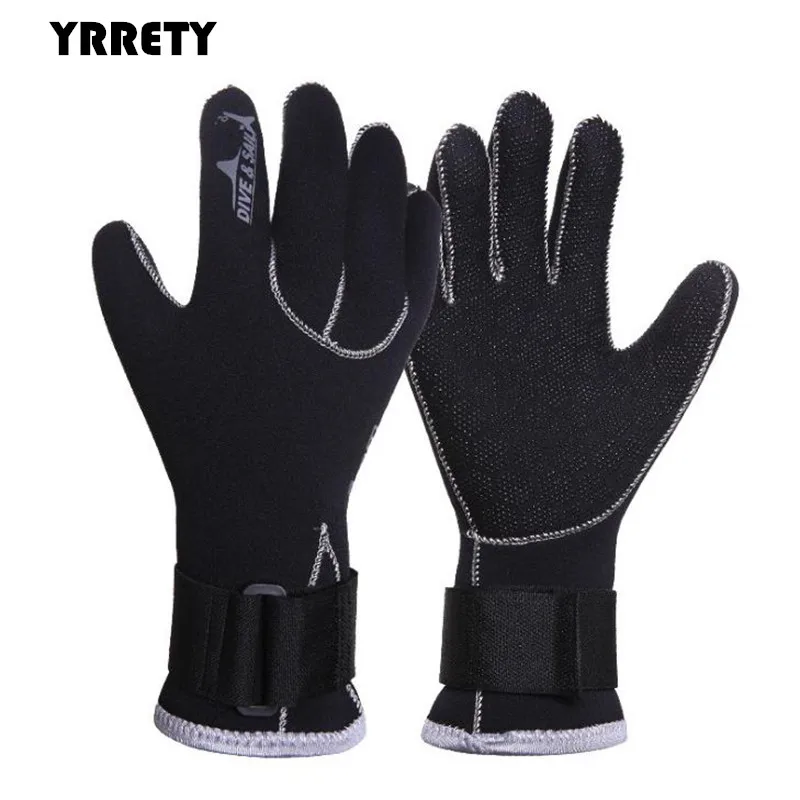 
YRRETY Dive Gloves Swim Gloves Snorkeling Anti Scratch Keep Warm Material Winter Swim Snorkeling 3MM Neoprene Gloves 