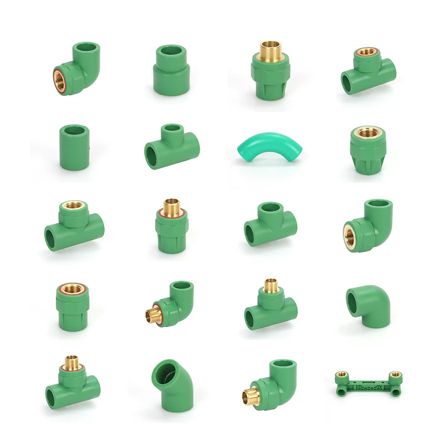 Ppr Plumbing Pipe Connector Green Color All Kinds Of Ppr Fittings Ppr Water Supply Fittings