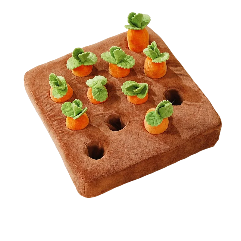Wholesale Carrot Farm Creative Plush Vegetables Hidden Food Toys Improve Eating Habits Pull Radish Toys Dog Interactive Toys