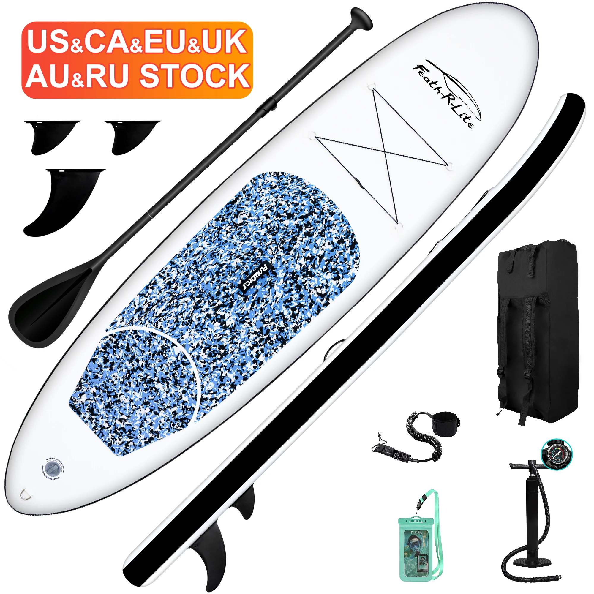 FUNWATER дропшиппинг OEM китайский поставщик надувная доска для sup-серфинга стоячая продажи большой размер sup 12 дюймов