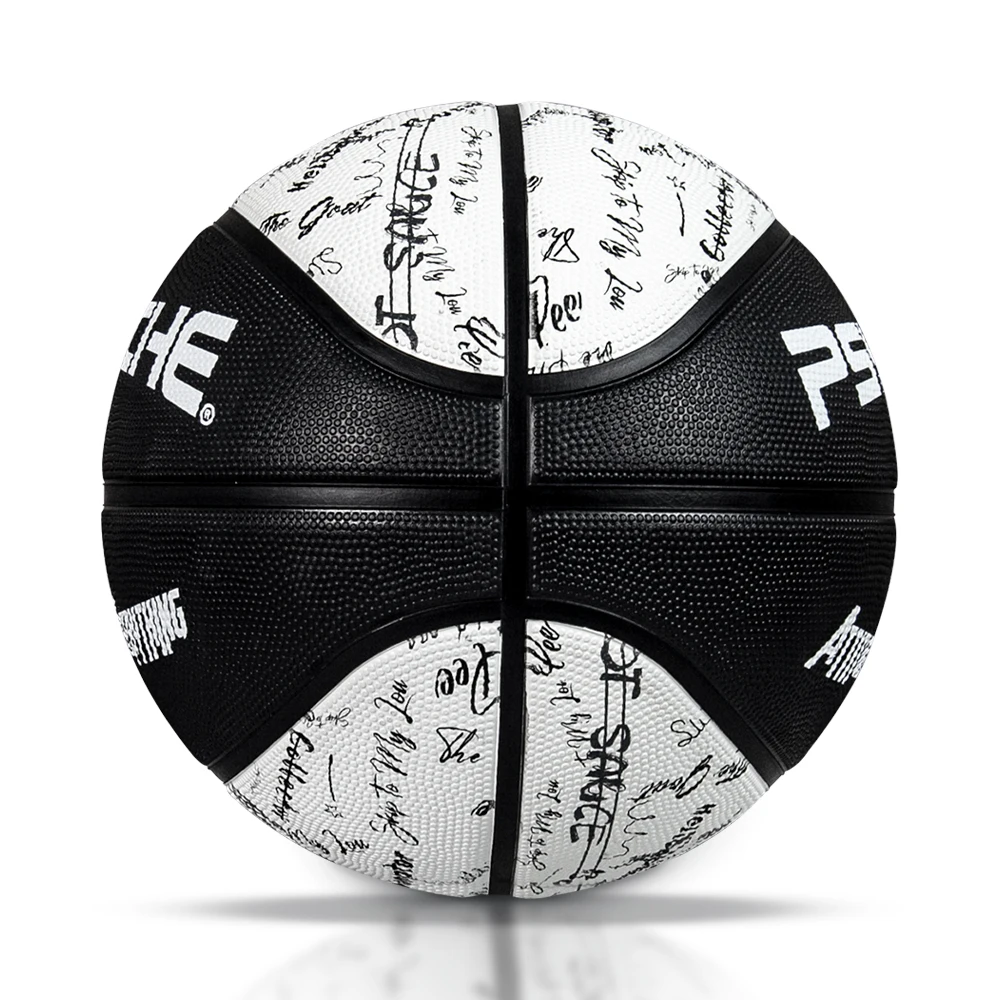 PSYCHE outdoor cheap wholesale custom Logo Printing training quality Size 3 5 6 size 7 inflatable  Rubber Basketball Ball