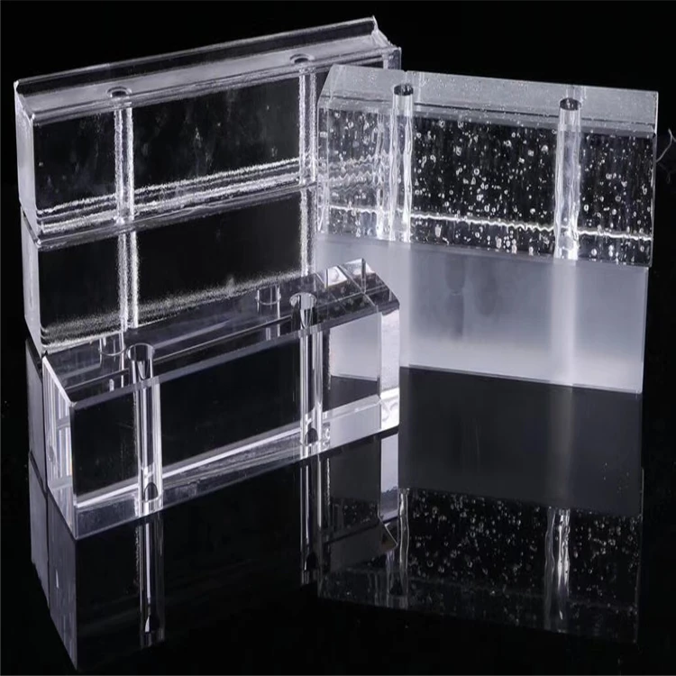 China supplier glass block sizes vertical glass block glass blocks with holes