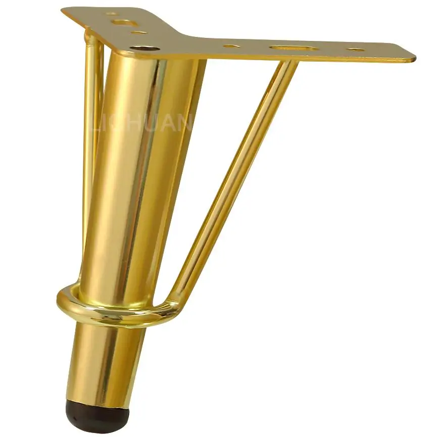 Modern Fancy Hollow Gold Sofa Bed Legs Modern Polished Metal Leg for Sofa Cabinet Champagne Metal Furniture Table Legs