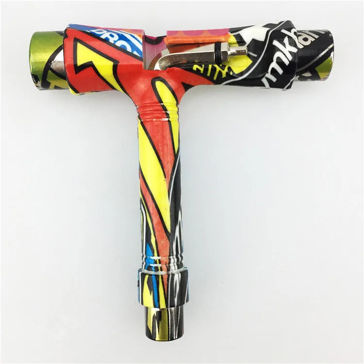 Logo custom Skateboard tools T wrench with digital printing