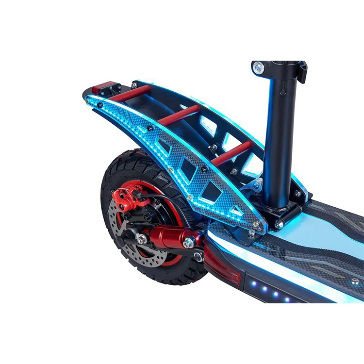 Two Wheel Double Suspension High Performance 800W E-Scooter Foldable Adult Electric Scooters with Seat and Led Light