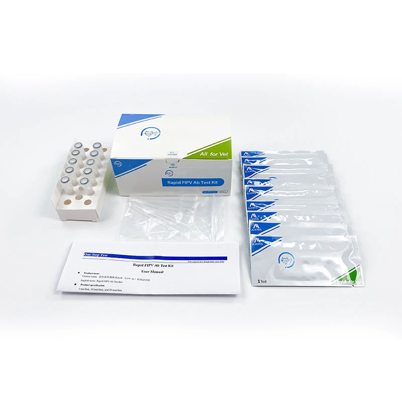 Veterinary quick diagnosis one-step FIPV Feline infectious peritonitis antibody test kit for clinic