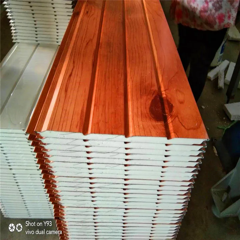 Гофрированные вены pu core iusulation, декоративные наружные стеновые панели