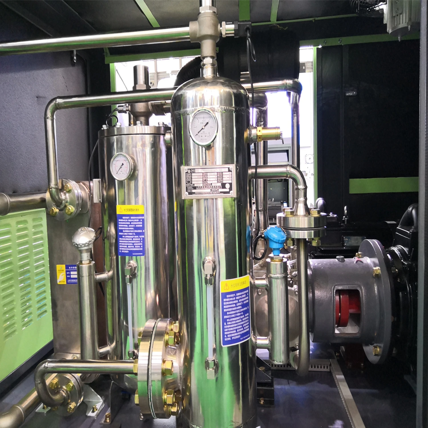 
120KW 16-25bar Water lubrication PET bottle blowing machine Medium pressure air compressor 