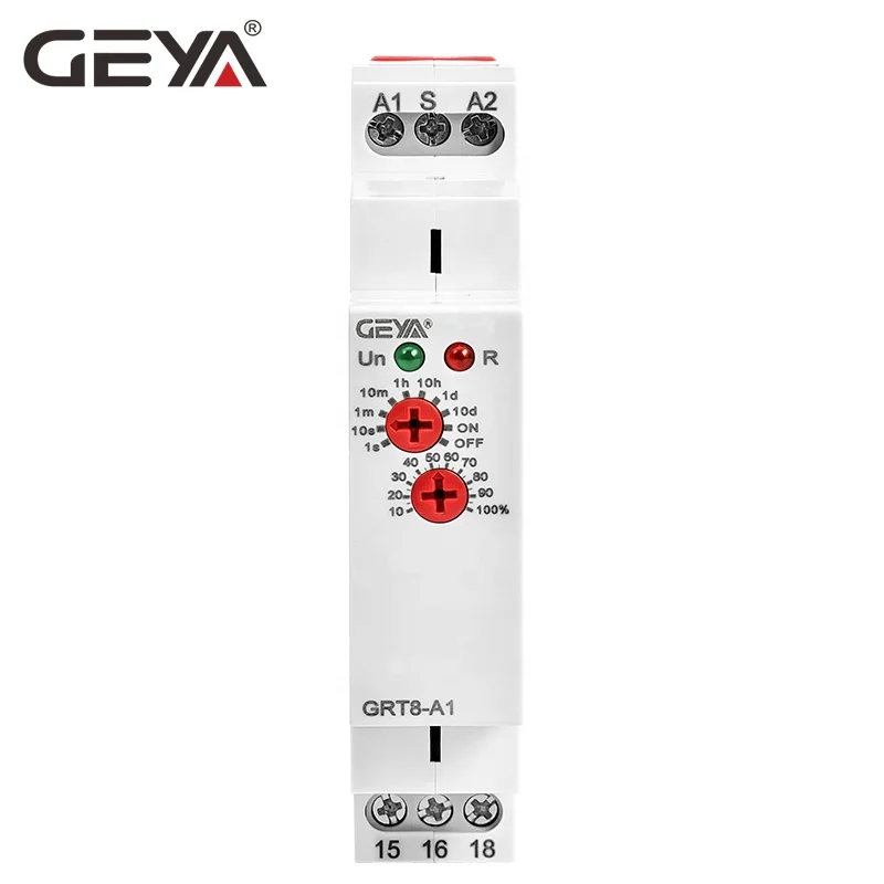 Электронное реле задержки времени GEYA GRT8-A1 AC/DC12V-240V 16 А CE CB