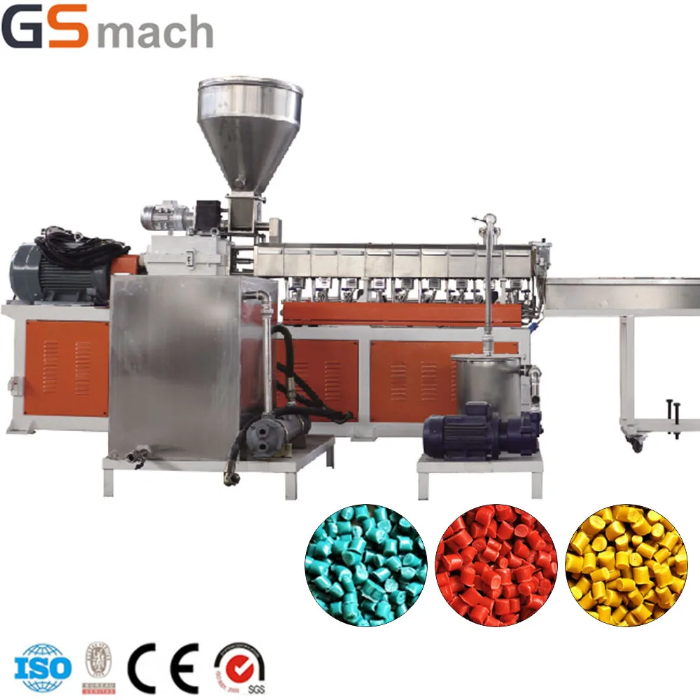 PLA biodegradable granules making machine twin screw extruder machine corn starch biodegradable granules machine