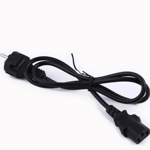 Factory latest PVC three-core power cord, insulated copper core double-plug power cord, round head double-plug power cord