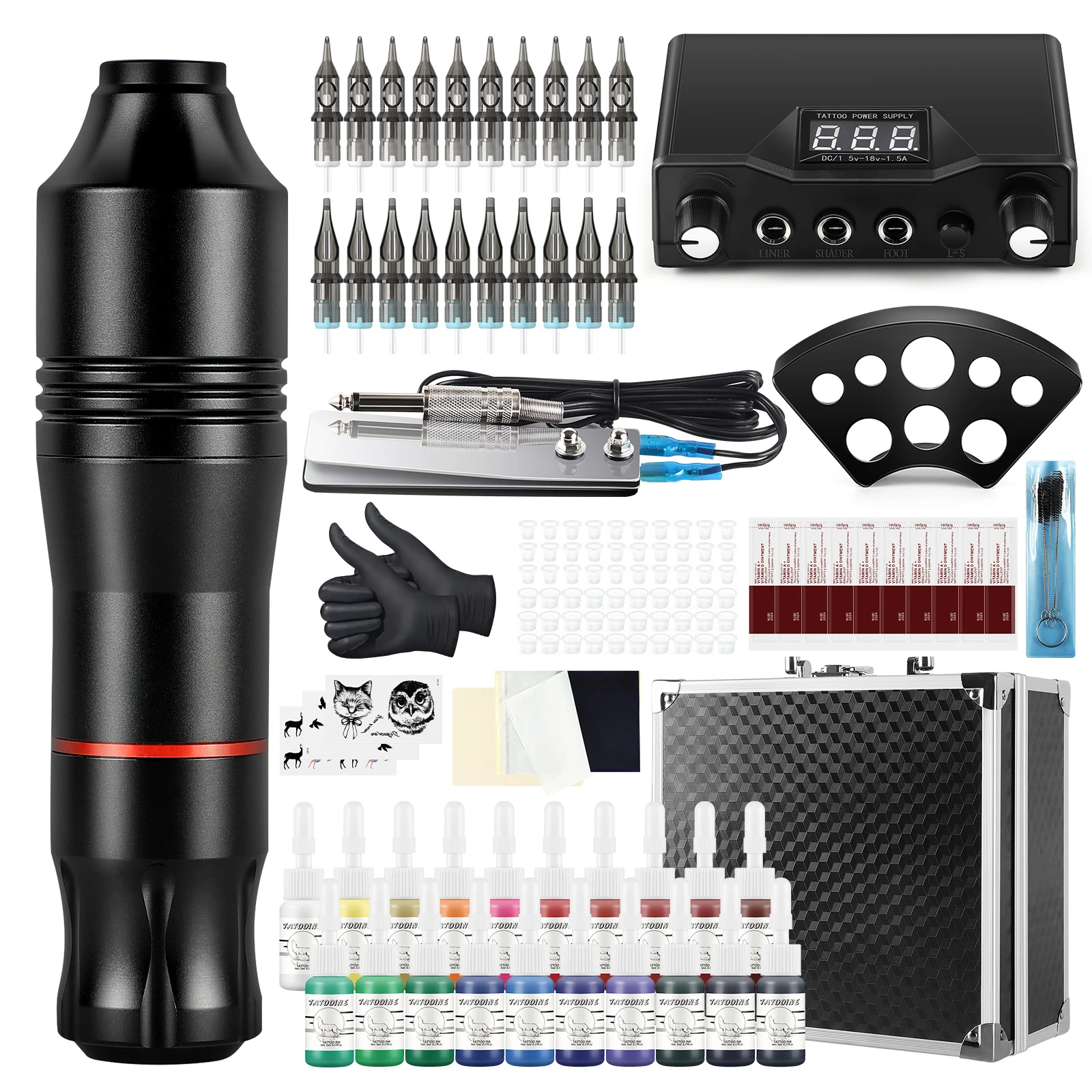 Машинка для татуировок с солдатиками pendrгогонек, Машинка для татуировок kitcosmetics, Машинка для татуировок