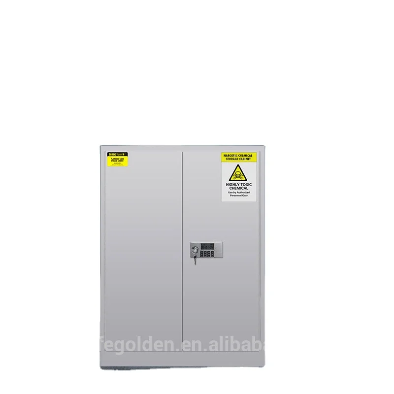 Golden Knight Chemical Laboratory Equipment For Toxicant, Chemistry Cabinet With Double Lock