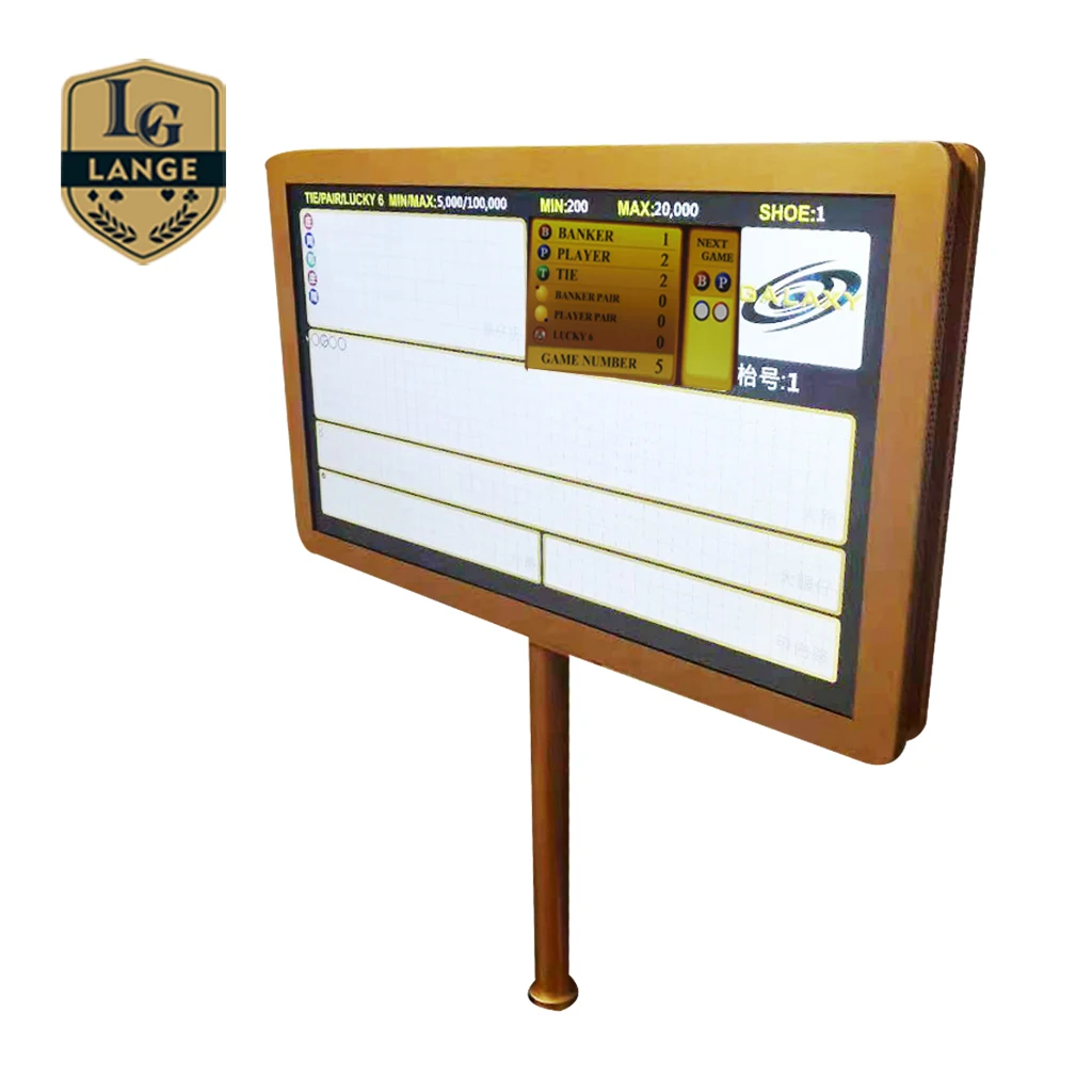 Casino Semi-Auto Double Sides Display Lucky 6 Road System Baccarat Table Display