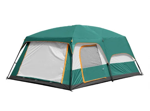 210D Oxford Cloth 2 Bedrooms 1 Living Room Camping Tents  Easy Set Up Large Family Dome Tent Water Resistant Outdoor Tents
