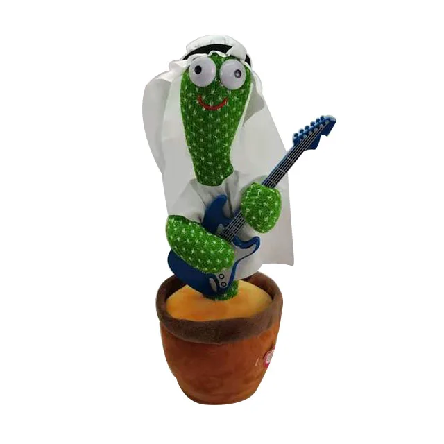 Kaktus Menari Electronic Battery Shake Taking Doll Recording Repeat Plush Dancing Cactus Game Sing Toys