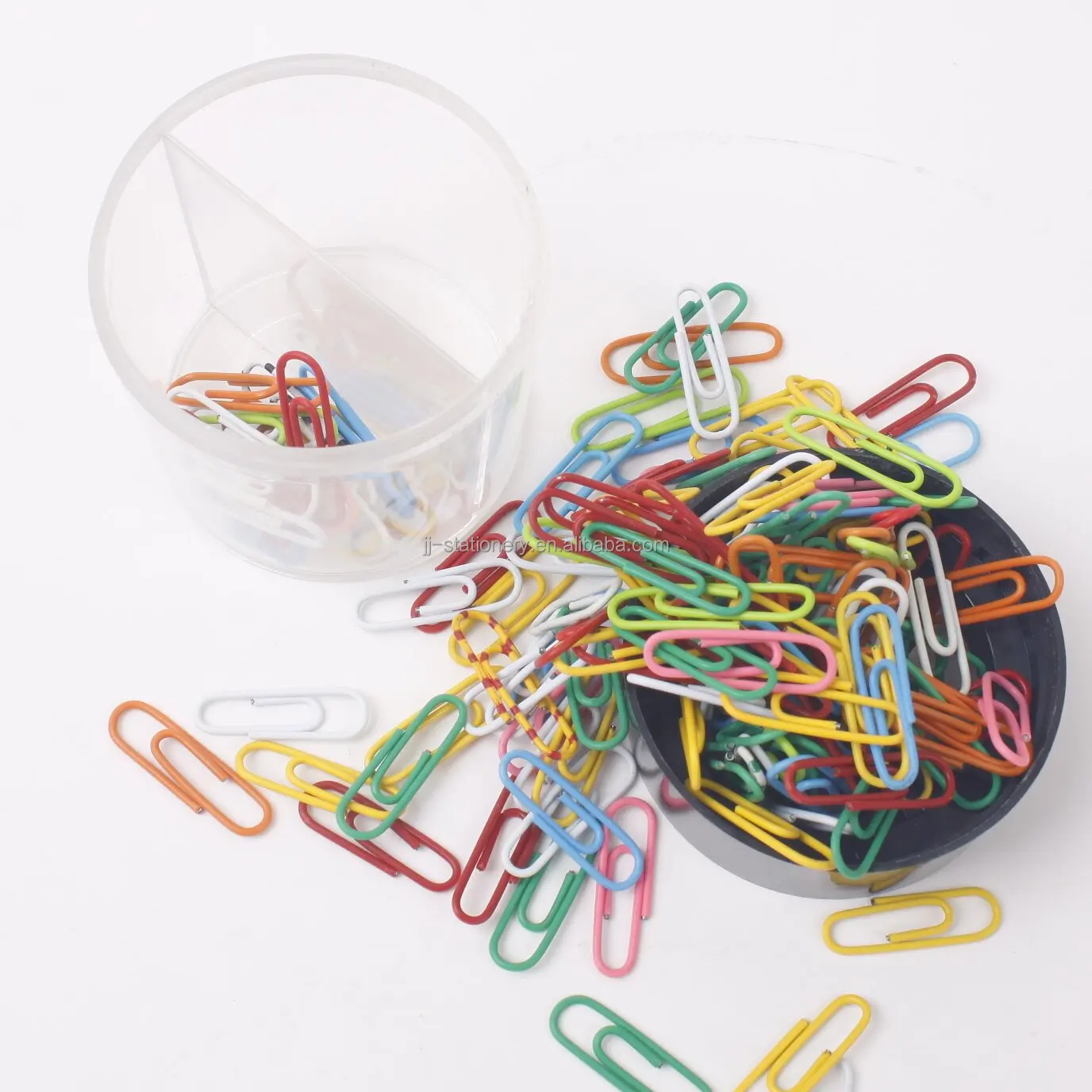 Office paper clip holder magnet clip paper clip dispenser organiser plastic cartridge desktop round needle  storage box