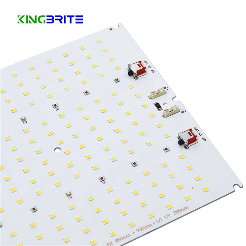Отдельные переключатели для UV/IR 120 Вт Kingbrite PCBA Samsung LM301H с XP-E2 660 нм 730 UV светодиодного света (только PCBA)