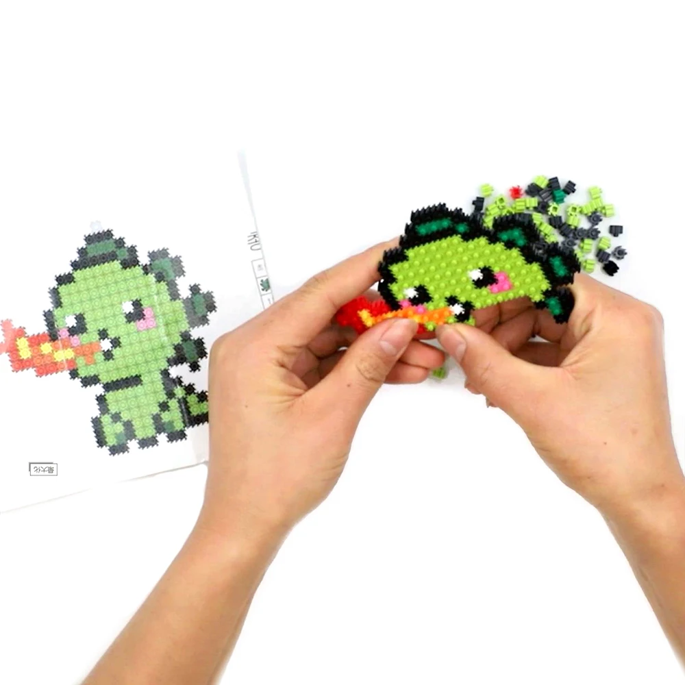 DIY kit 3D Kids Toys Handmade Puzzle hobby kit Children Blocks  Keychain building block