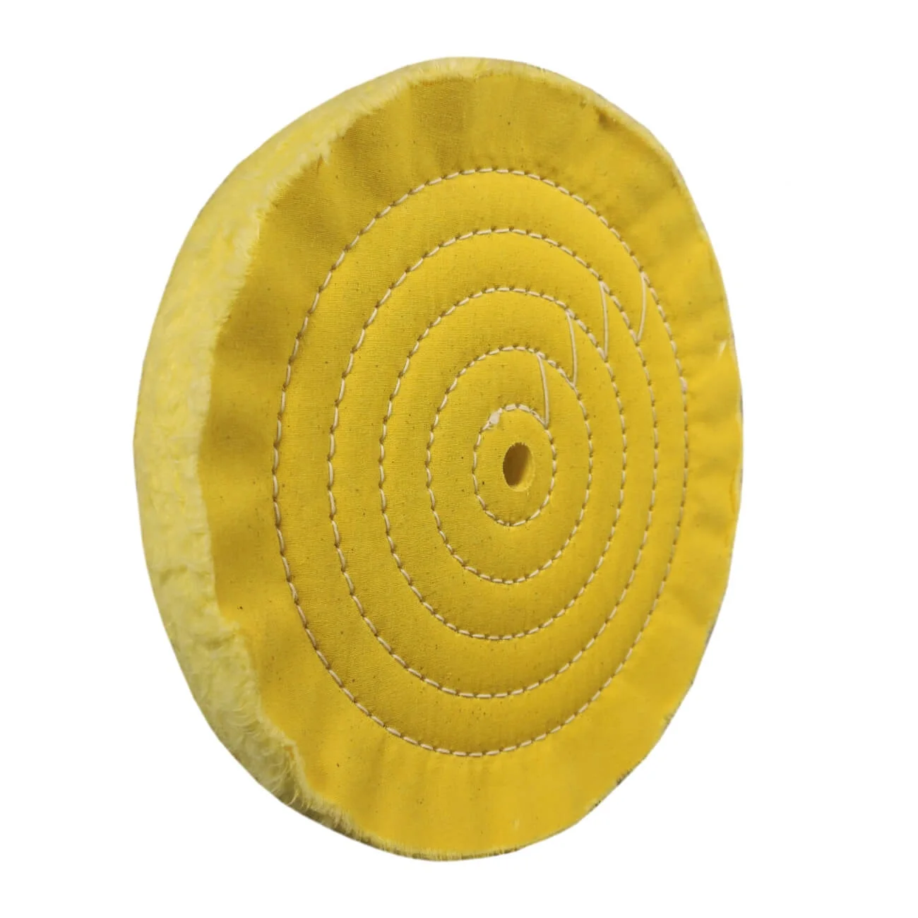 
Yellow Muslin Buff Without Washer for Aluminum Brass Polishing 