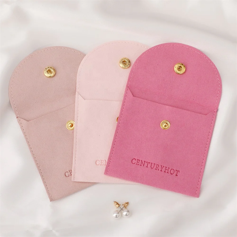 Custom Microfiber Jewelry Pouch Bag With Logo  Jewelry Pouches  Velvet  Bracelet Earring Pouch With Logo customized