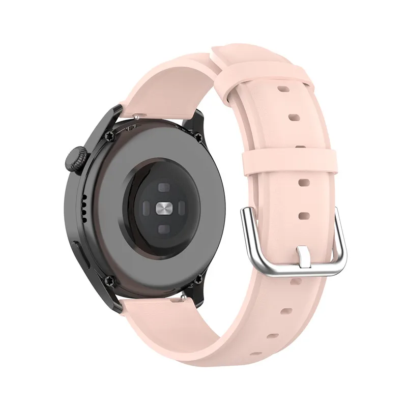 22 20mm Leather Strap for Samsung Galaxy Watch 3 41 45mm Galaxy Watch 42mm Bracelet For Huawei Watch GT2 46mm Replacement Strap