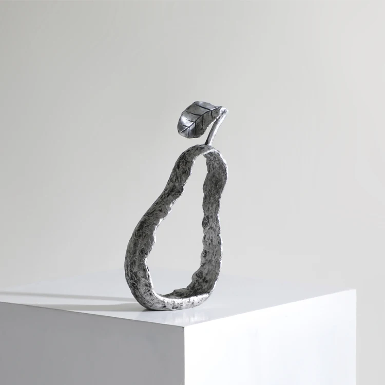 Nordic fruit shape metal craft sculpture figure home decoration ornaments