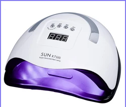Оптовая продажа новинка УФ-Сушилка для ногтей розовая лампа 180 Вт SUN X7 Макс. профессиональный светодиодный